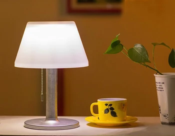 10 светодиоди Led настолна лампа със слънчева енергия Водоустойчив настолна лампа за четене от неръждаема стомана за бар Домашно нощно осветление Спални на открито