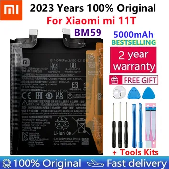 100% Оригинален нов висококачествен взаимозаменяеми батерия BM59 за Xiaomi mi 11T, акумулаторни батерии за телефон 6000 mah, Bateria