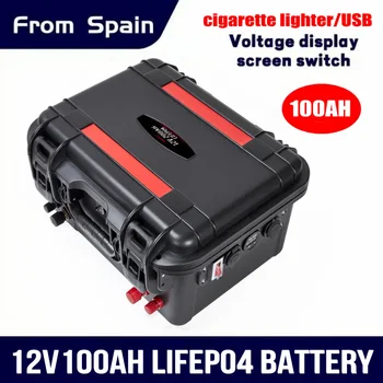 12 В 100AH200ah акумулаторна батерия 120Ah литиева батерия lifepo4 150Ah Bluetooth BMS за АВТОБУСА Открит морски инвертор Слънчев