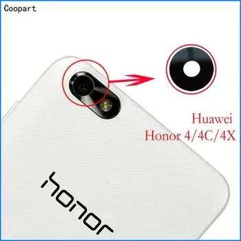 2 бр. нов взаимозаменяеми стъкло на обектива на камерата за обратно виждане за Huawei honor4/4C/4X honor 4 4C 4X със стикер по-високо качество