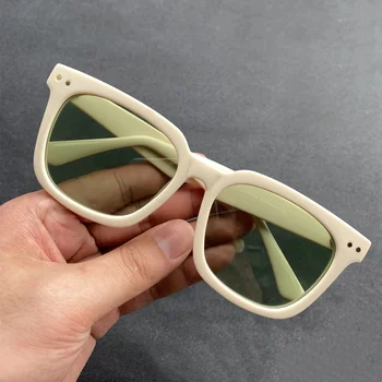 2023, Нови Модерни висококачествени vintage слънчеви очила с класически Ретро квадратни слънчеви очила, мъжки Слънчеви очила за шофиране на открито с антирефлексно покритие
