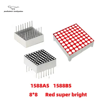 20PCS червен led матрични дисплейный модул червен 8Х8 с общ катод nixie tube display 3,75 мм