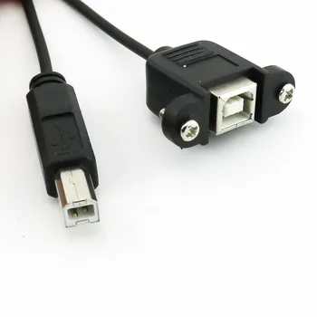 20x за Монтиране на панел USB 2.0 B ДО Штекеру USB 2.0 B Удължител Със спираловиден свързващ кабел 5 метра/1.5 м