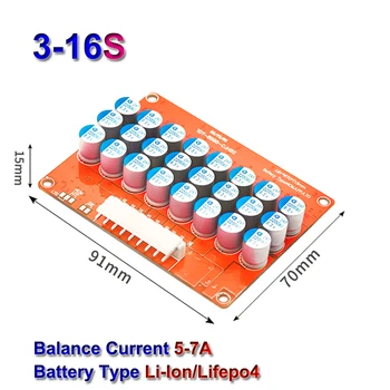 5-7A Активен Еквалайзер Балансировочная Такса Quick Balance Board 5 mv 3-16 С Литиево-йонна Батерия LiFePO4 18650 За Активно Изравняване на Енергия