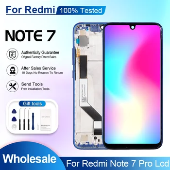 6,3 Инча За Xiaomi Redmi Note 7 Pro Сензорен Дисплей Дигитайзер За Redmi Note 7 LCD дисплей за Събиране И Средната Рамка