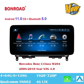 Bonroad Безжична Автомобилна Многофункционална Автостерео Apple CarPlay За Mercedes Benz C-Class W204 S204 2008-2010 БТ IPS Сензорен Екран