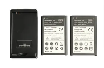 Ciszean 2x3500 ма B800BC/BE/BU/BZ Взаимозаменяеми Батерия + Зарядно Устройство За Samsung Galaxy Note III 3 N9000 N900/A N9002 N9005 N9008