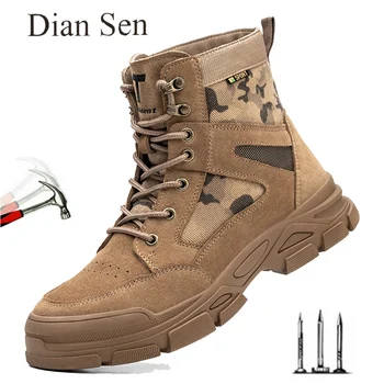Diansen/ мъжки неразрушаемые работни обувки с изолация 10 kv, защитни обувки със защита от пробиви и удари, dr. обувки със стоманени пръсти