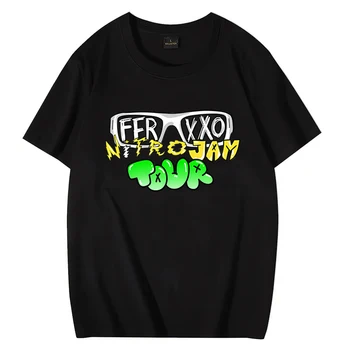 Feid Ferxxo Мъжки Дамски Ежедневни Тениска Лятото на 90-те години, Рапърът, Мъжки дрехи, градинска дрехи, Негабаритная Памучен тениска Унисекс с къс ръкав