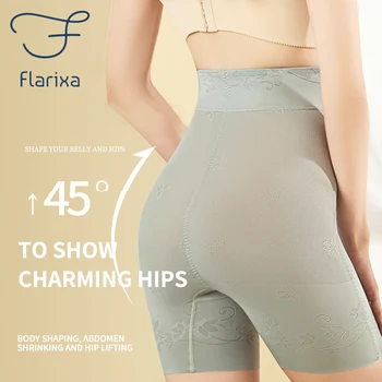 Flarixa, невидима светкавица, бикини с висока талия и плосък контрол на корема, утягивающее бельо, уменьшающее корема, дышащее дантелено бельо