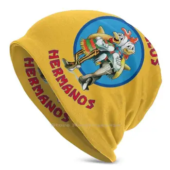 Hermanos 3d Принт Шапка Модни градинска шапчица Skullies Hermanos Hermanos Пиле Животни Карикатура Забавен сериал