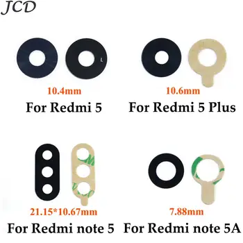 JCD 2 бр./лот, стъклена леща за задната камера Xiaomi Redmi 5 plus 5A Y1 lite prime за Redmi Note 5 5A със стикер