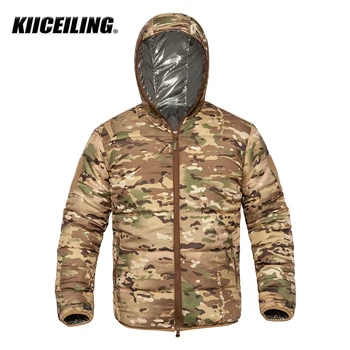 KIICEILING MC камуфляжная теплозащитная военна тактическа яке зимни топли windbreakers ловни якета за мъже, паркове, палто