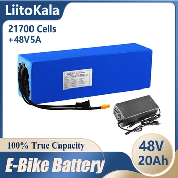 LiitoKala Оригинален 48V 20AH Ebike Батерия 48V 1500W за електрически велосипед батерия за велосипед Мощен електрически велосипеди батерия XT60