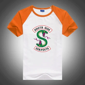 Riverdale Southside Serpents, лятна новост, мъжки модни дишаща ежедневни тениска с къс ръкав