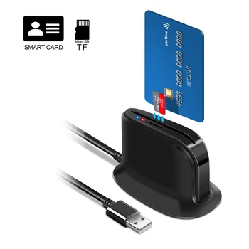 Rocketek ISO 7816 USB 2.0 за SIM Smart Универсален Четец Слотове за Идентификационните Карти за Банкови Карти ATM IC/ID CAC TF Cardreaders Адаптер за Карта с Памет