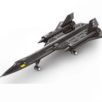 SR-71 Blackbird Военно-Въздушни Сили Военно Дело Армейское Оръжие MOC Блокове Мини Фигурка Тухли Модел на Строителни Комплекти Детски Образователни Играчки