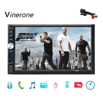 Vinerone 2 din Автомагнитола 7-инчов Сензорен Екран Авторадио 2 din Bluetooth MP3 AUX USB, SD FM MP5 Плейър 2din Авторадио Авто Аудио
