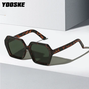 YOOSKE Модни квадратни Слънчеви Очила за жени 2023 Маркови дизайнерски Слънчеви Очила пури в ограничени бройки нюанси Дамски черни Розови Очила