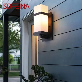 · SOFEINA Външни стенни аплици, класическа лампа, водоустойчива IP65 led лампа за дома, веранда, Вила