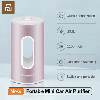 Автомобилен пречиствател на въздуха Youpin Елиминира миризма за домашния офис, пречиства въздуха, мини-авто тъпо USB-волтова батерия за пречистване на въздуха Honeywell