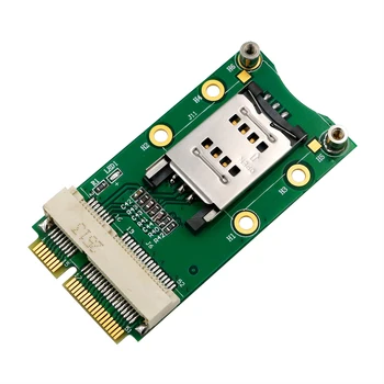 Адаптер MinMini PCI-E със слот за SIM карта 3G/ 4G, WWAN LTE, държач за SIM карти GPS с панти капак