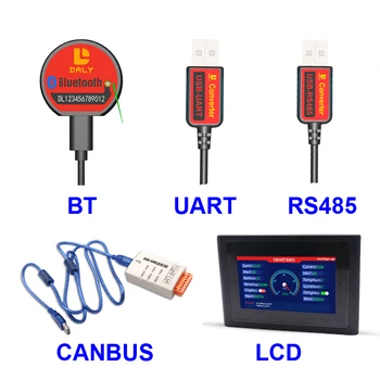 Аксесоар BMS Модул Bluetooth на USB-UART RS485 кабела CANBUS сензорен LCD екран за Daly Smart BMS