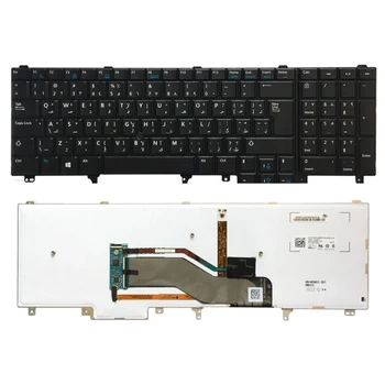 Арабски/Белгийски Нова Клавиатура за лаптоп Dell Latitude E6520 Teclado E6530 E6540 E5520 E5520M E5530 Клавиатура-указател с подсветка