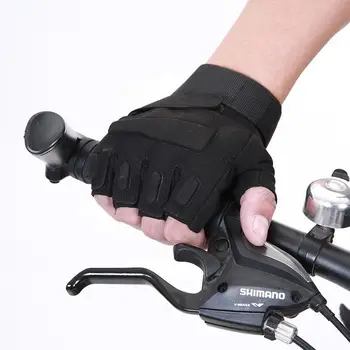 байкерские ръкавици, тактически ръкавици без пръсти Спорт на открито Лов страйкбол Мотоциклет Велосипедни ръкавици HalfFinger