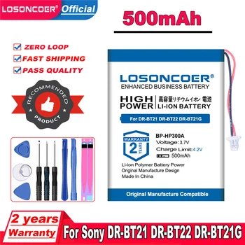 Батерия LOSONCOER 500 ма BP-HP300A за слушалки Sony DR-BT21, DR-BT22, DR-BT21G, DR-BT21IK, DR-BT21GB