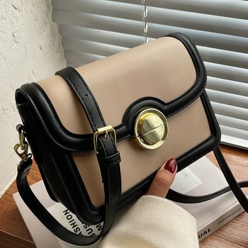 Висококачествени дамски малка чанта през рамо, дизайнерски дамски чанти от изкуствена кожа, чанти през рамо за жени, ежедневни дамски чанта-месинджър
