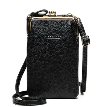Горещи Модни Малка чанта през рамо, дамска мини чанта-месинджър от матова кожа, клатч, Удобна дамска чанта за мобилен телефон, портфейл, чанта