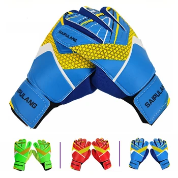 Детски ръкавици за защита на ръцете на вратаря от сблъсъци, вратарские ръкавици от изкуствена кожа, регулируеми еластични спортни аксесоари за целия пръст