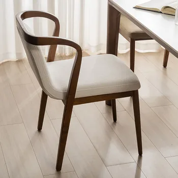 Дървен дизайн, скандинавските трапезни столове за кухня, кабинет, кафене, модерни трапезни столове за почивка, Мебели за дома Silla Comedor AB50CY