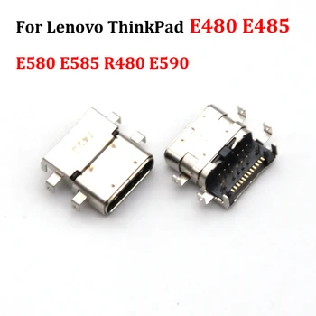 Жак захранване dc за Lenovo ThinkPad E480 E485 E580 E585 R480 E590 TYPE-C C USB Конектор dc адаптер за лаптоп, Смяна на захранващи гнезда