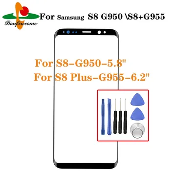 За Samsung Galaxy S8 G950 G950F Размерът на тъчпада LCD дисплей със Стъклен капак на Обектива За Galaxy S8 + S8 Plus G955