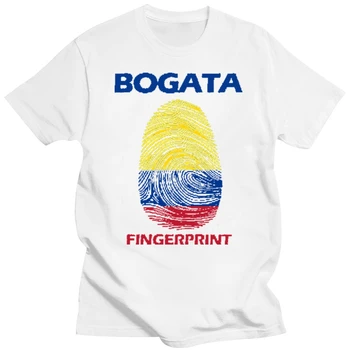 Забавна тениска с отпечатъци от пръсти от Богота, Колумбия, мъжко облекло, тениски за възрастни, за фитнес, по-големи размери S-5xl