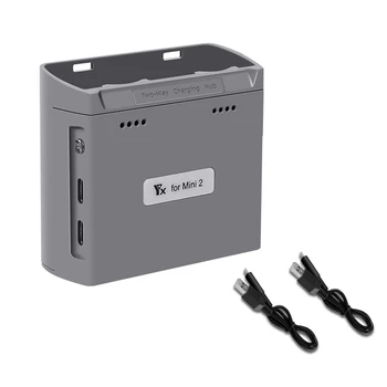 Зарядно устройство за Mini 2/Mini SE, хъб за двустранно зареждане на батериите дрона, USB-зарядно устройство за аксесоари Mini 2/Mini SE, A