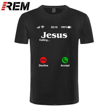 Исус Призовава Тениска Христос Християнската Религия е Вяра в Библията за Католици Подарък Тениска За Мъже, Жени С Къс Ръкав И Кръгло деколте Тениска