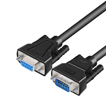 Кабел за сериен порт Dtech RS232 DB9 от мъжете на мъжа на 9-пинов сериен кабел RS232 с дължина 2 м за Win10