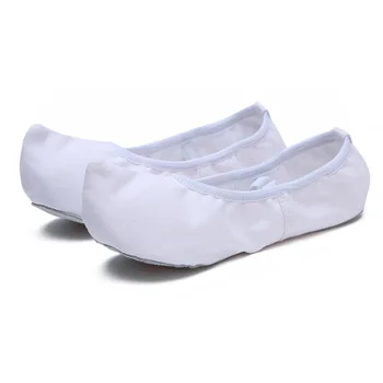 Качествена парусиновая подметка от телешка кожа USHINE, класическа балетна танцови обувки за практикуване на йога в помещението, корейската танцови обувки Гого, дамски мъжки обувки