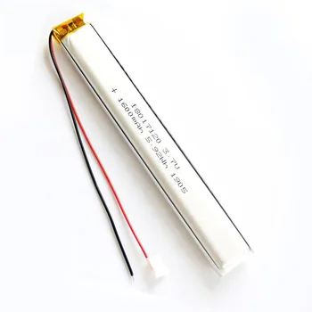 Литиево-полимерно-йонна батерия от 3.7 През 1600 ма 8017120 Конектор JST 2.0 мм
