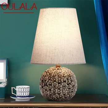 Маса с димер SOURA Настолна лампа Модерна и Креативна Керамична Декоративна лампа за дома Нощна