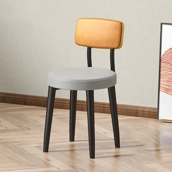 Модерни кухненски столове от порцелан, Луксозно детско столче за спални, минималистичен стол за скандинавски хол, Козметика Sillas Comedor Home Garden 40XP