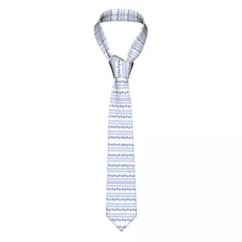 Мъжка вратовръзка Класически тесен модел на израелския флаг и звезди, вратовръзки с тясна яка, тънки ежедневни вратовръзка, Аксесоари, Подарък