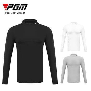 Мъжка риза за голф PGM, есенно-зимни спортни облекла, термосвитер, риза за мъже, спортни облекла за голф, с кръгло деколте, риза за почивка YF388