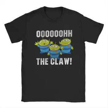 Мъжки t-shirt Oooh The Claw започне работа в Pixar, Toy Story, памучен дрехи Дисни, на новост, тениска с къс ръкав и кръгло воротом, оригинални тениски
