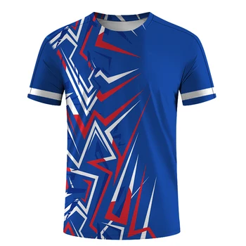 Мъжки тениски с 3D принтом, летни блузи с графичен дизайн, Модерен мъжки трикотажни изделия, тениски Оверсайз, Бързосъхнеща спортна тениска