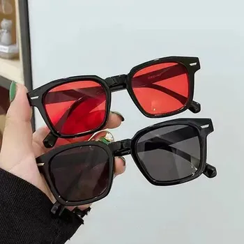 Нови Квадратни Vintage Слънчеви Очила За жени и мъже, Модерен дизайн, ретро Слънчеви Очила, Дамски слънчеви очила с Кошачьим око, Всекидневни очила с UV400