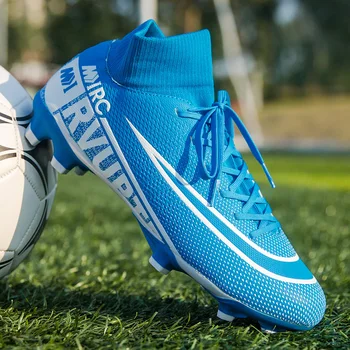 Обувки за мъжки футбол С дълги шипове, Спортни обувки за футбол на открито, мъжки футболни обувки за мини футбол, детски спортни полеви обувки